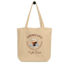 Load image into Gallery viewer, Americano Coffee Club Eco Cotton Tote Bag