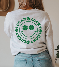 Load image into Gallery viewer, Lucky Smile St Patrick's Day Unisex Sweatshirt