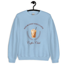 Load image into Gallery viewer, Iced Blonde Vanilla Latte Coffee Club Unisex Sweatshirt