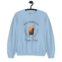 Load image into Gallery viewer, Iced Americano Coffee Club Unisex Sweatshirt