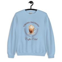 Load image into Gallery viewer, Caramel Macchiato Coffee Club Unisex Sweatshirt