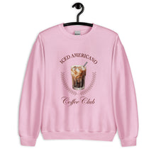 Load image into Gallery viewer, Iced Americano Coffee Club Unisex Sweatshirt