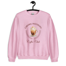 Load image into Gallery viewer, Caramel Macchiato Coffee Club Unisex Sweatshirt
