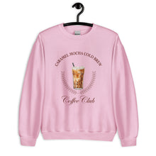 Load image into Gallery viewer, Caramel Mocha Cold Brew Coffee Club Unisex Sweatshirt