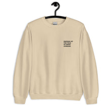 Load image into Gallery viewer, Inspired By The Fear Of Being Average Embroidered Unisex Sweatshirt