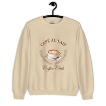 Load image into Gallery viewer, Café Au Lait Coffee Club Unisex Sweatshirt