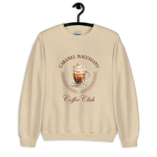 Load image into Gallery viewer, Caramel Macchiato Coffee Club Unisex Sweatshirt