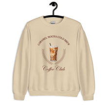 Load image into Gallery viewer, Caramel Mocha Cold Brew Coffee Club Unisex Sweatshirt