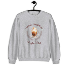 Load image into Gallery viewer, Caramel Macchiato Coffee Club Unisex Sweatshirt
