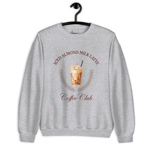 Load image into Gallery viewer, Iced Almond Milk Latte Coffee Club Unisex Sweatshirt