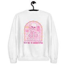 Load image into Gallery viewer, You're So Beautiful Skeleton Selfie Unisex Sweatshirt