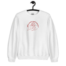 Load image into Gallery viewer, Who Needs Cupid Anyway? Everyone Loves Me Embroidered Unisex Sweatshirt