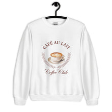 Load image into Gallery viewer, Café Au Lait Coffee Club Unisex Sweatshirt