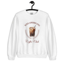 Load image into Gallery viewer, Iced Americano Coffee Club Unisex Sweatshirt
