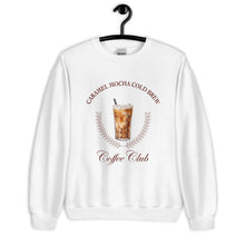 Load image into Gallery viewer, Caramel Mocha Cold Brew Coffee Club Unisex Sweatshirt