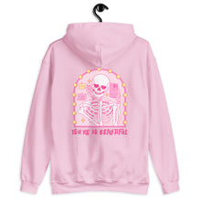 Load image into Gallery viewer, You're So Beautiful Skeleton Selfie Unisex Hoodie