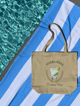 Load image into Gallery viewer, Vodka Soda Cocktail Club Eco Tote Bag *READY TO SHIP*