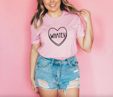Load image into Gallery viewer, Whatev Candy Heart Anti Valentine's Day Short-Sleeve Unisex T-Shirt