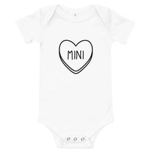 Load image into Gallery viewer, Mini Candy Heart Valentine's Day Baby Short Sleeve One Piece