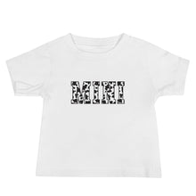 Load image into Gallery viewer, Mini Cow Print Baby Short Sleeve Tee (6M-24M)