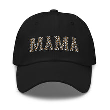 Load image into Gallery viewer, Mama Leopard Print Embroidered Dad Hat
