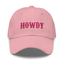 Load image into Gallery viewer, Howdy Pink Dad Hat