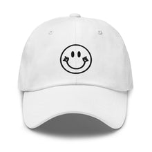 Load image into Gallery viewer, Middle Finger Smile Face Embroidered Dad Hat