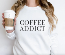 Load image into Gallery viewer, Coffee Addict Unisex Sweatshirt