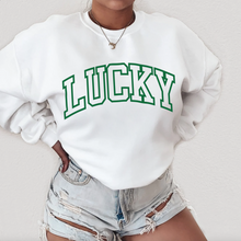 Load image into Gallery viewer, Lucky St Patrick's Day Unisex Sweatshirt