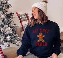 Load image into Gallery viewer, Let's Get Baked Gingerbread Man Unisex Christmas Sweatshirt