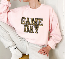 Load image into Gallery viewer, Game Day Leopard Print Unisex Sweatshirt