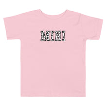 Load image into Gallery viewer, Mini Cow Print Toddler Short Sleeve Tee