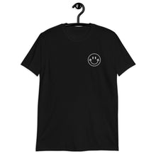 Load image into Gallery viewer, Middle Finger Smile Face Embroidered Short-Sleeve Unisex T-Shirt