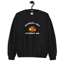 Load image into Gallery viewer, Gobble Me Swallow Me Color Thanksgiving Unisex Sweatshirt