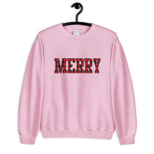 Load image into Gallery viewer, Merry Buffalo Plaid Unisex Sweatshirt