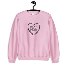 Load image into Gallery viewer, Dead Inside Candy Heart Anti Valentine's Day Unisex Sweatshirt