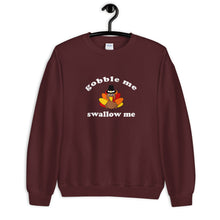 Load image into Gallery viewer, Gobble Me Swallow Me Color Thanksgiving Unisex Sweatshirt
