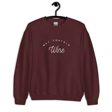 Load image into Gallery viewer, May Contain Wine Unisex Sweatshirt