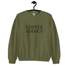 Load image into Gallery viewer, Coffee Addict Unisex Sweatshirt