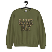 Load image into Gallery viewer, Game Day Leopard Print Unisex Sweatshirt