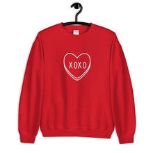 Load image into Gallery viewer, XOXO Candy Heart Valentine's Day Unisex Sweatshirt