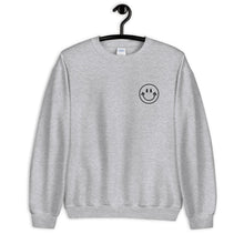 Load image into Gallery viewer, Middle Finger Smile Face Embroidered Unisex Sweatshirt