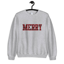 Load image into Gallery viewer, Merry Buffalo Plaid Unisex Sweatshirt