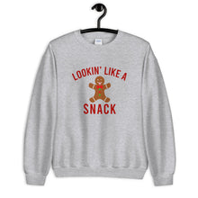 Load image into Gallery viewer, Lookin Like A Snack Unisex Christmas Sweatshirt