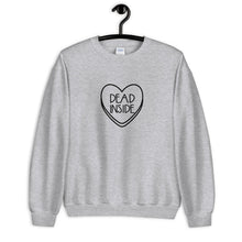 Load image into Gallery viewer, Dead Inside Candy Heart Anti Valentine's Day Unisex Sweatshirt