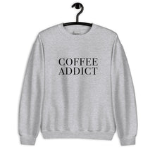 Load image into Gallery viewer, Coffee Addict Unisex Sweatshirt