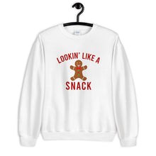 Load image into Gallery viewer, Lookin Like A Snack Unisex Christmas Sweatshirt