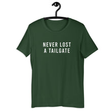 Load image into Gallery viewer, Never Lost A Tailgate Unisex Short-Sleeve Unisex T-Shirt