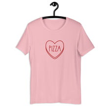 Load image into Gallery viewer, Pizza Candy Heart Anti Valentine's Day Short-Sleeve Unisex T-Shirt