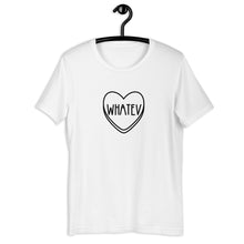 Load image into Gallery viewer, Whatev Candy Heart Anti Valentine's Day Short-Sleeve Unisex T-Shirt